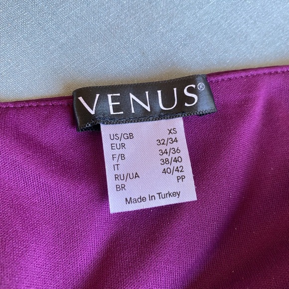 VENUS Ruched Body Con Dress XS Fuchsia - Picture 4 of 9